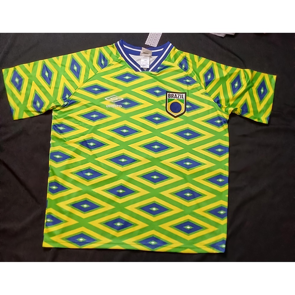 UMBRO Brazil Soccer Jersey Mens Medium‎ Pattern UMBR022C